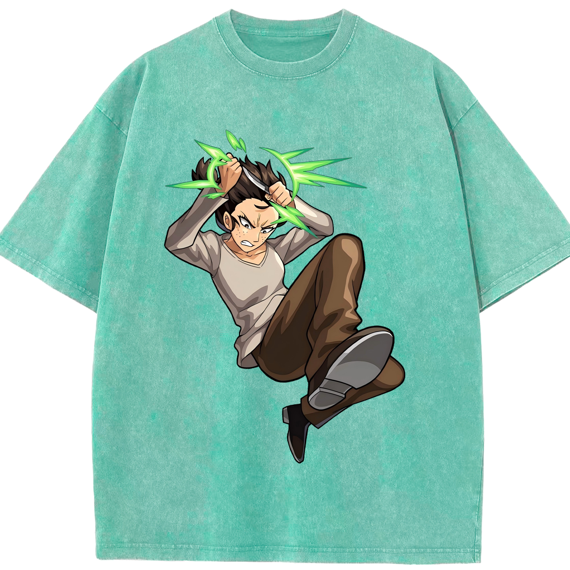 （画像用） 進撃の巨人 Attack on Titan 綿100% ヴィンテージ風 半袖Tシャツ（フロントプリント）